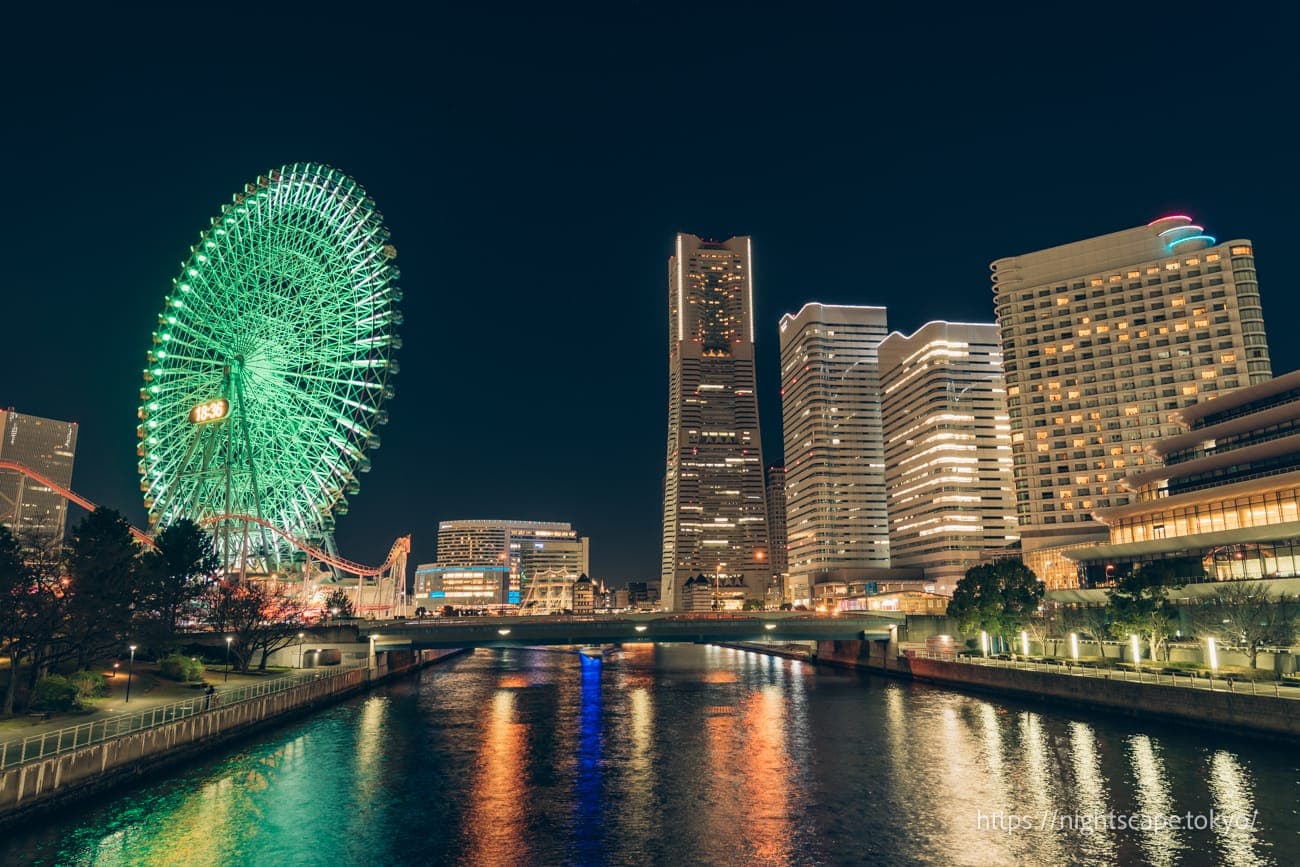 从女神桥眺望的夜景