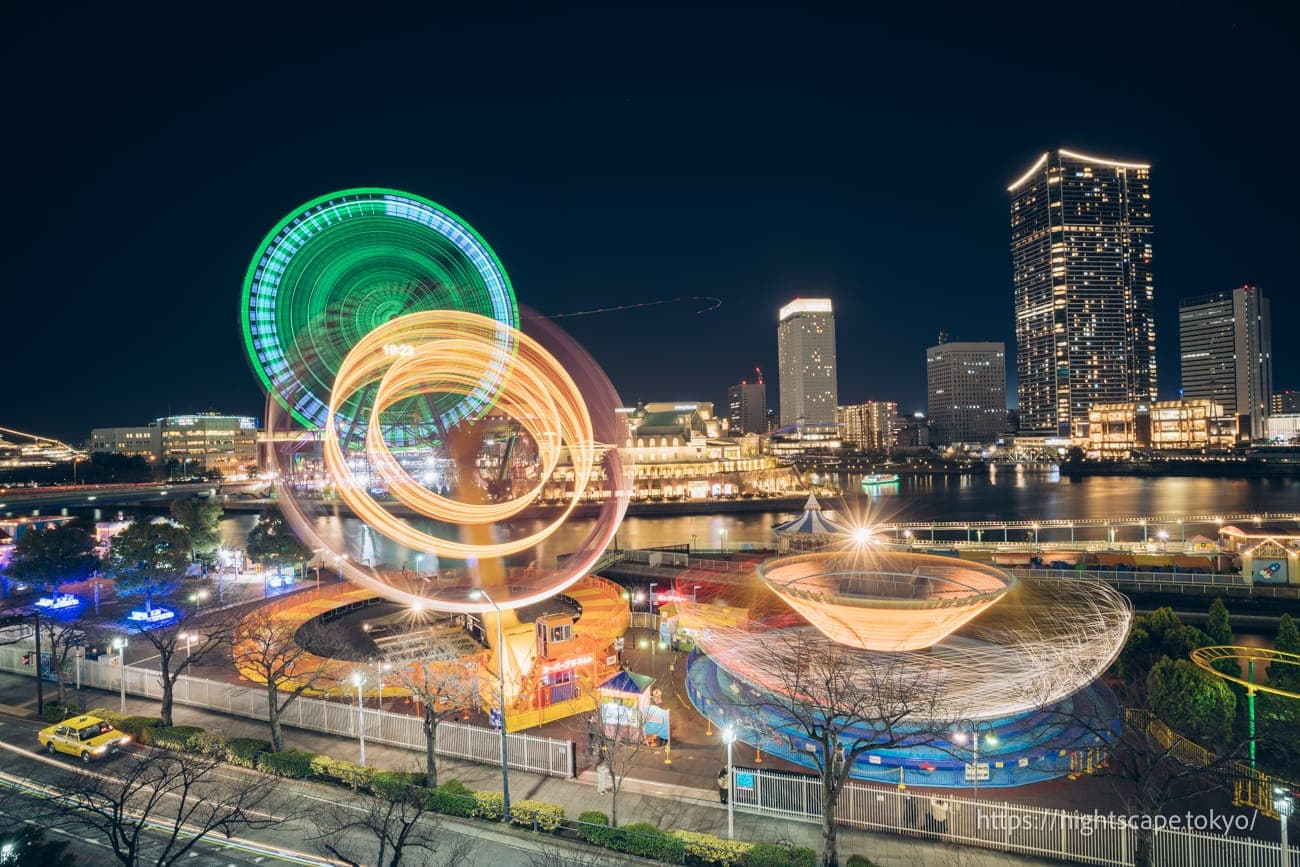 皇后广场4楼露台的夜景
