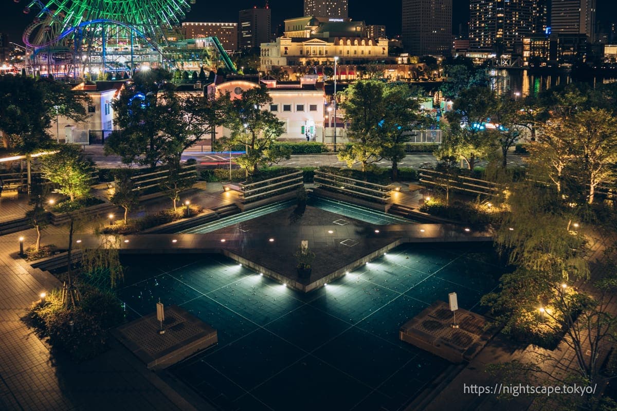 俯瞰皇后公园池塘的景色