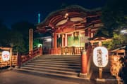 夜間點燈的龜戶天神社