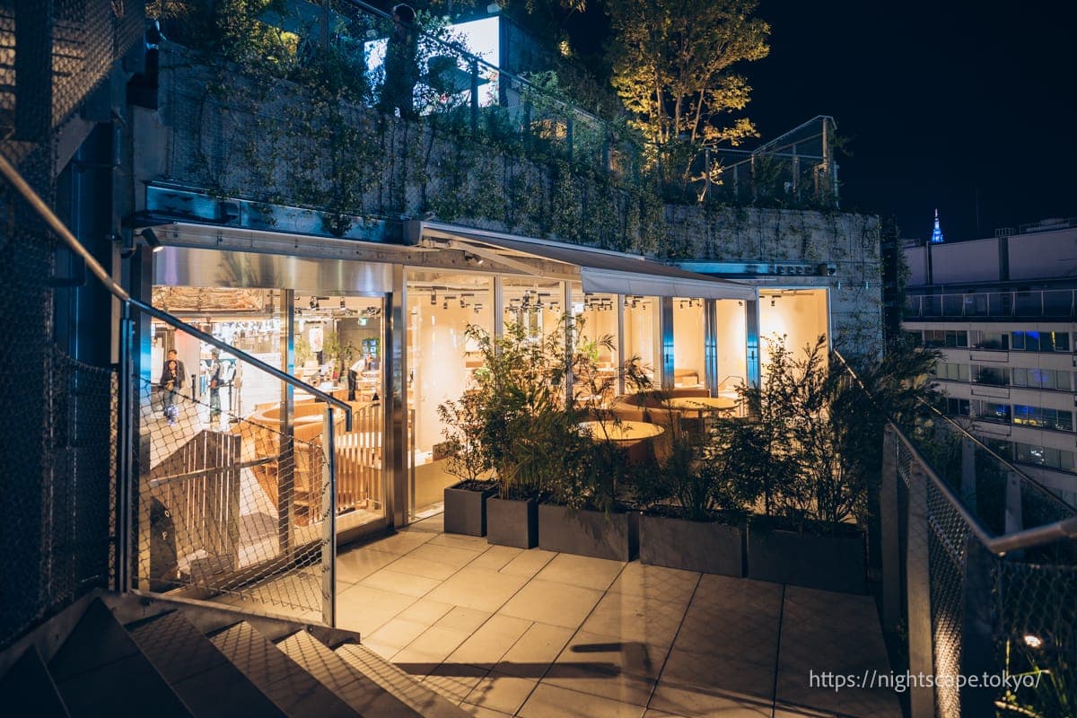 东急广场原宿哈拉卡多屋顶花园氛围