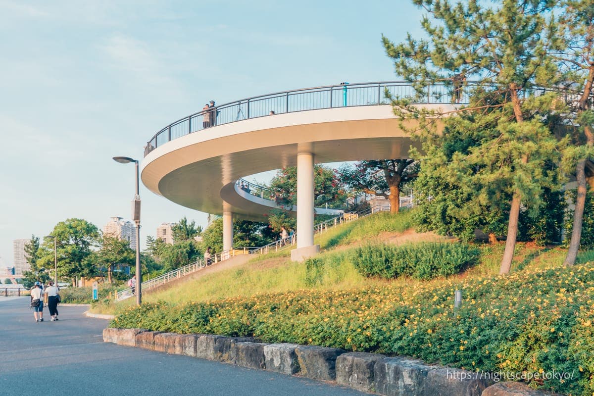 台场海滨公园的展望台