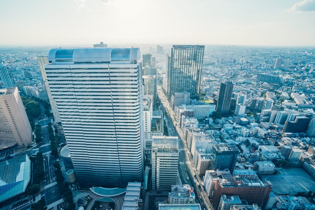 新宿野村大厦展望大厅的景观