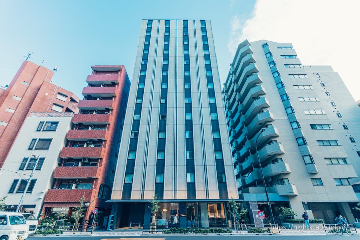 东京浅草钗酒店的外观