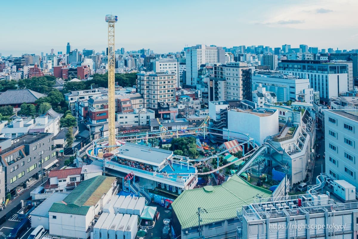 东京浅草钗酒店的景观