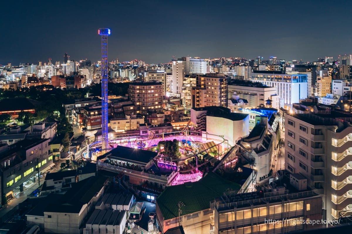 灯光装饰的花屋敷