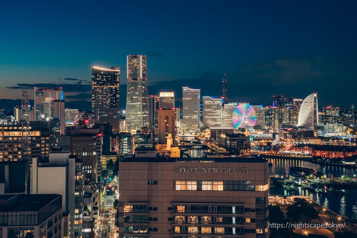 港未来方向的高层建筑群