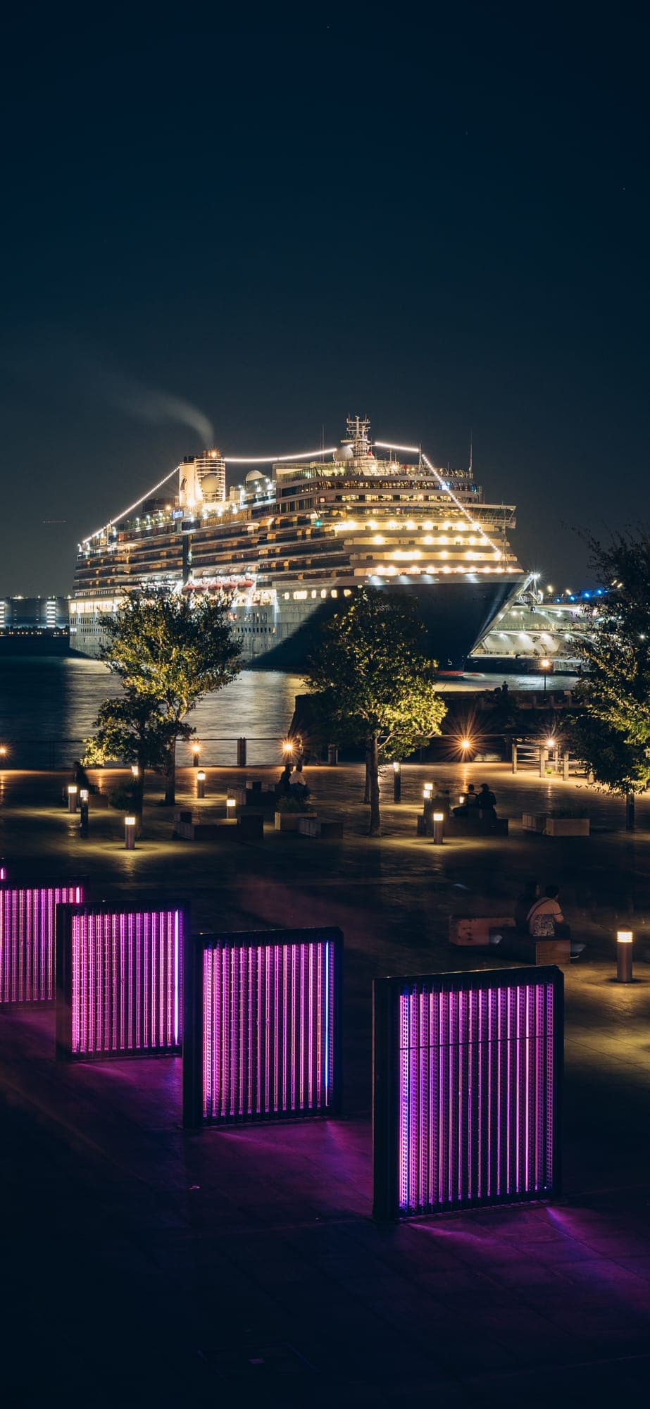 Luxury cruise ship at Osanbashi Pier