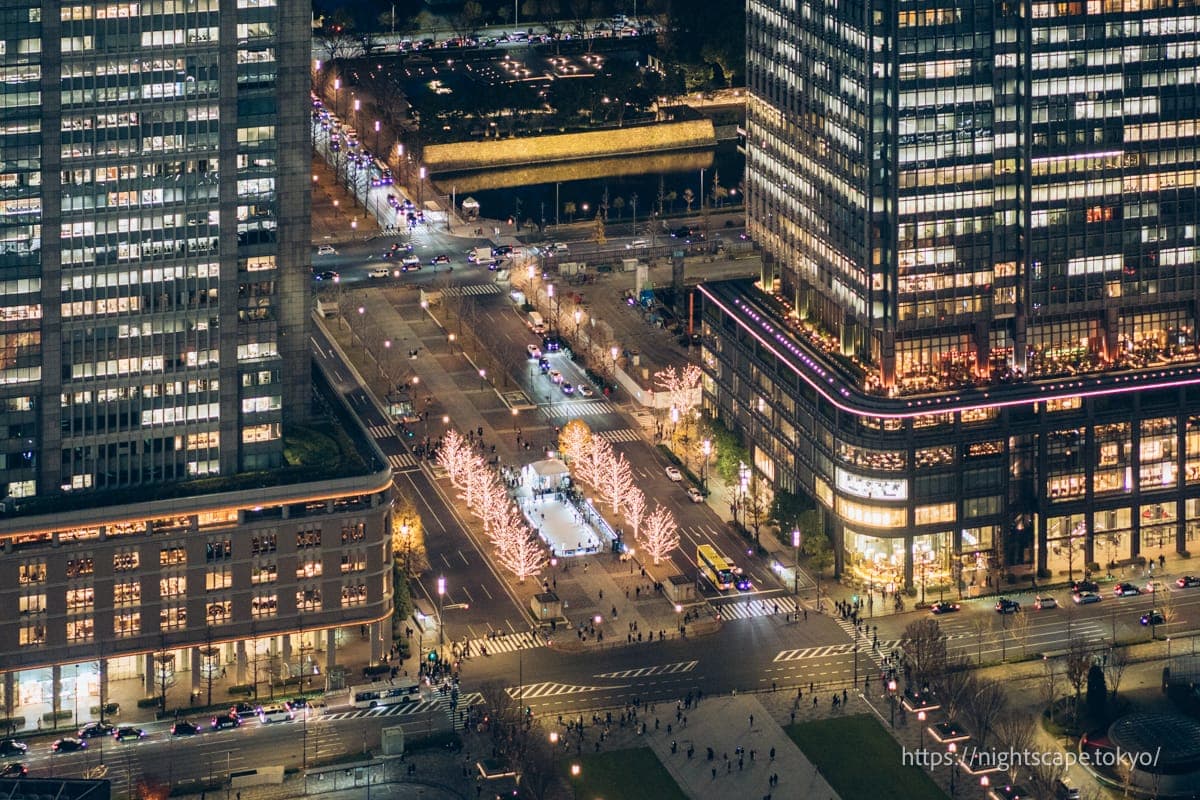 行幸通周边闪闪发光的街景