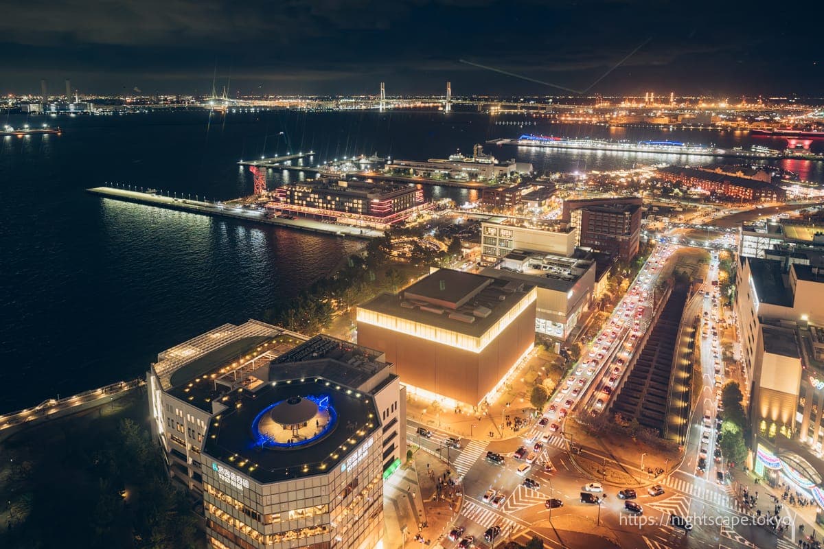 橫濱灣大橋周邊夜景