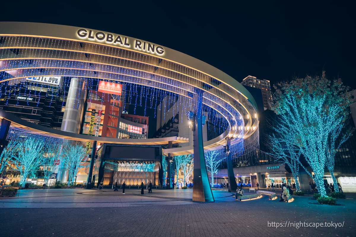 池袋西口公园极致灯光秀2024の夜景