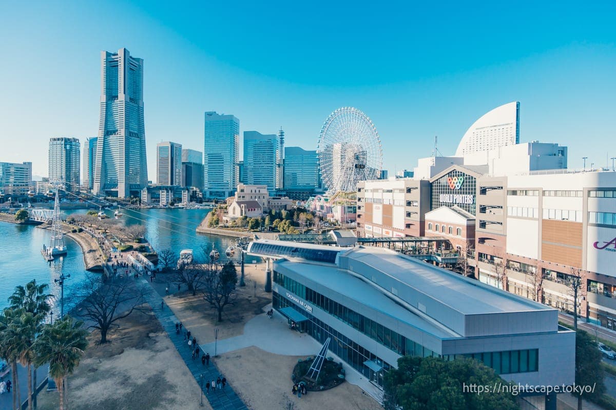 横滨航海者酒店客房的眺望