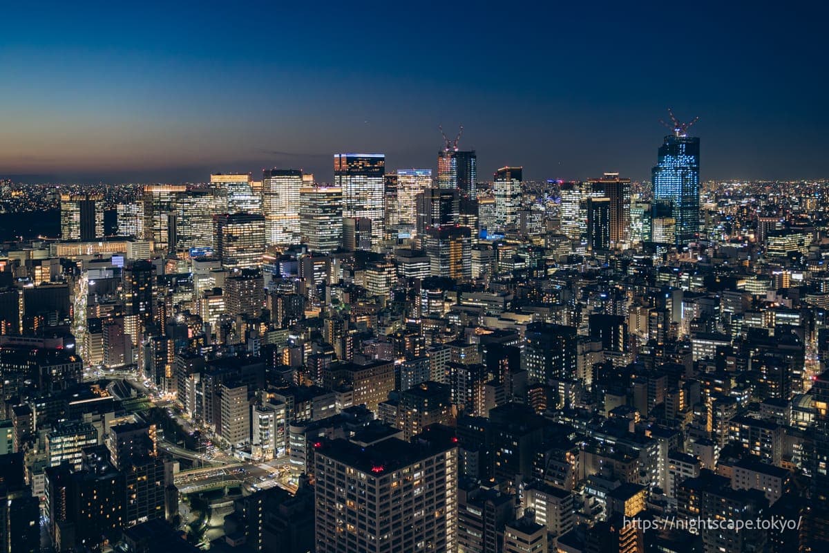 東京車站・丸之內方面夜景