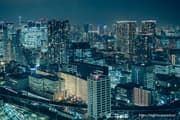 Tokyo Skytree and Shibaura high-rise buildings