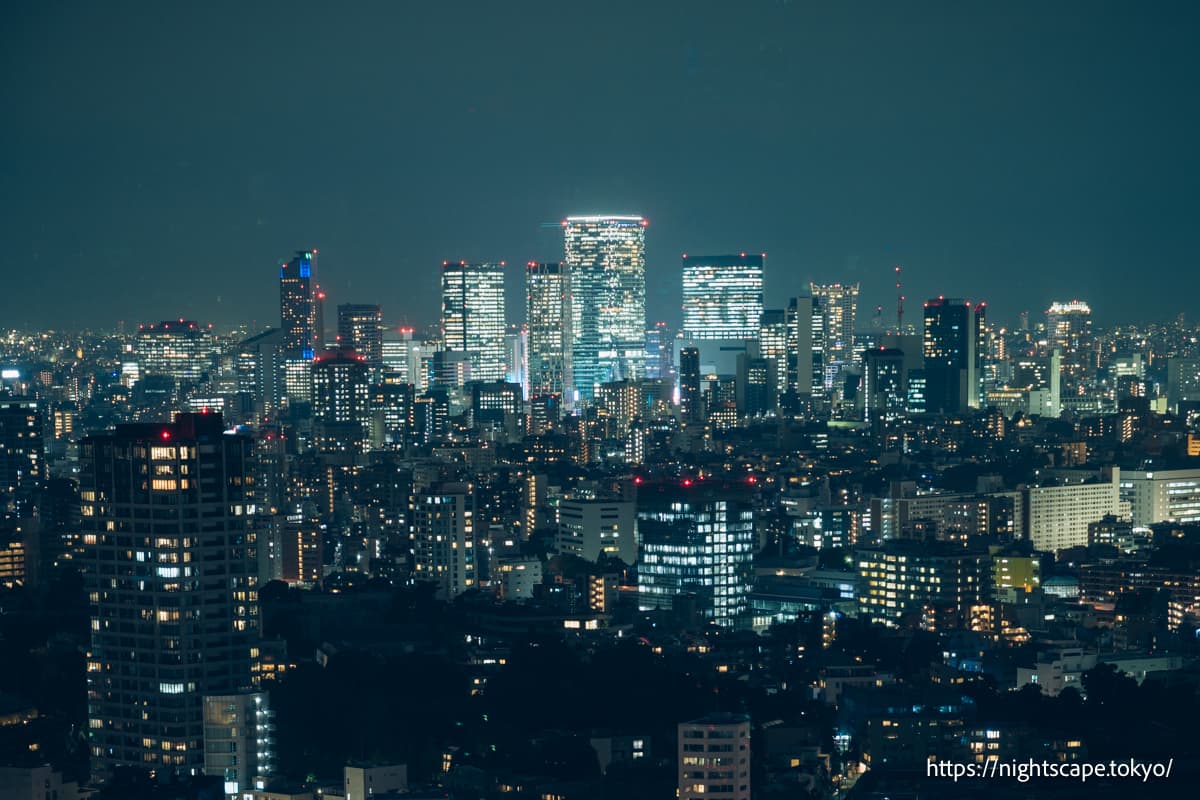 涩谷方面的高层建筑群