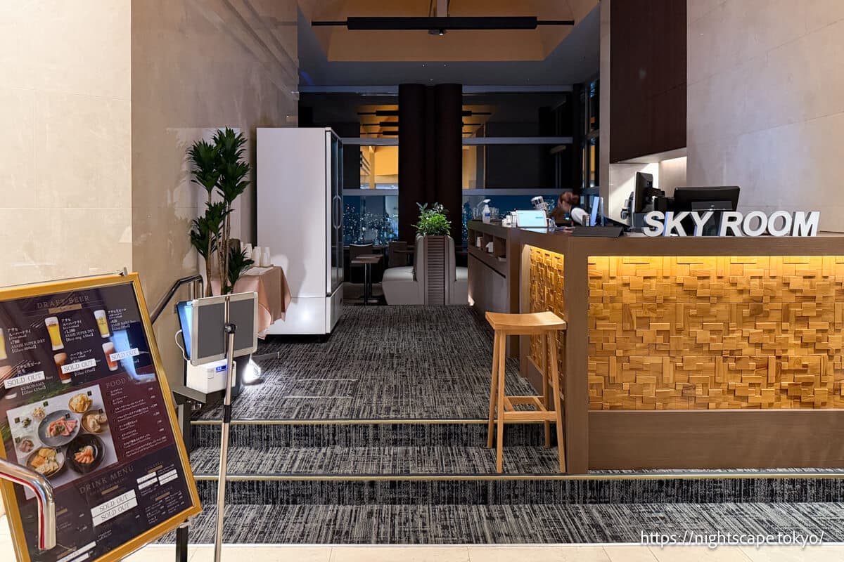 展望酒廊朝日天空屋的入口