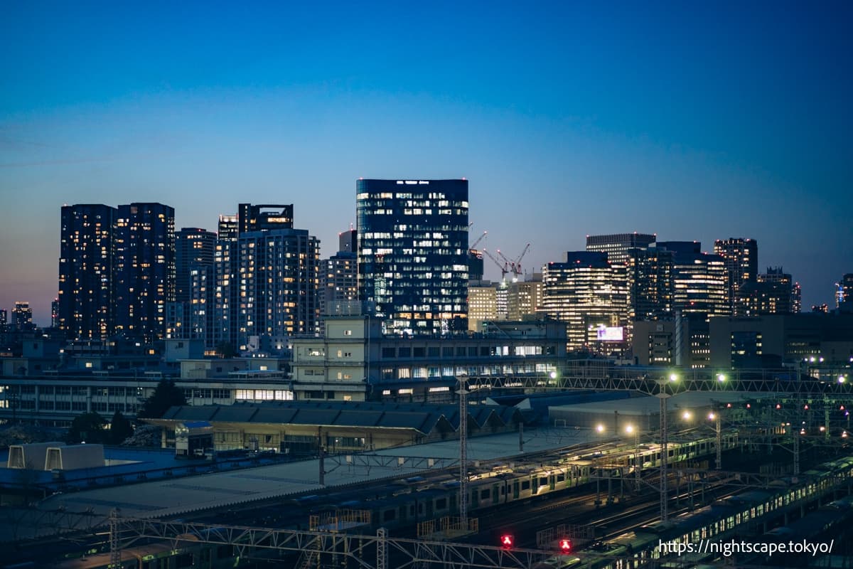 从大井町TRACKS眺望的夜景