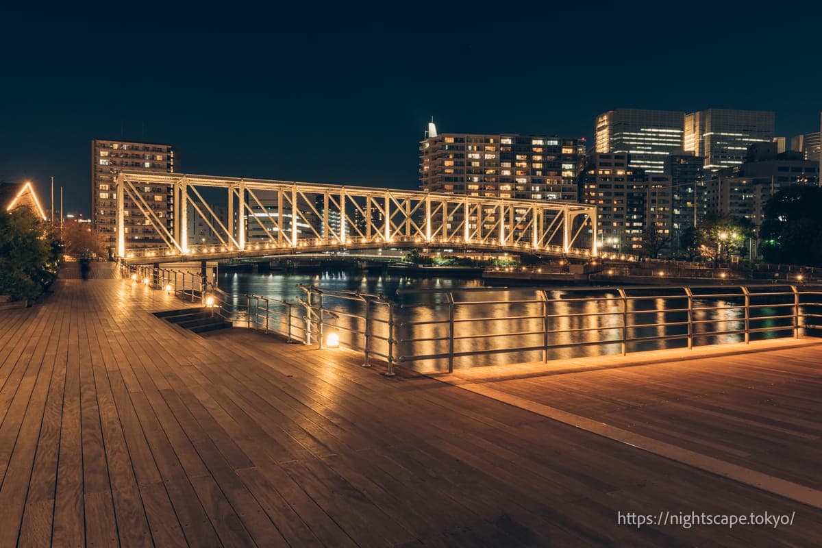天王洲岛第二水边广场の夜景
