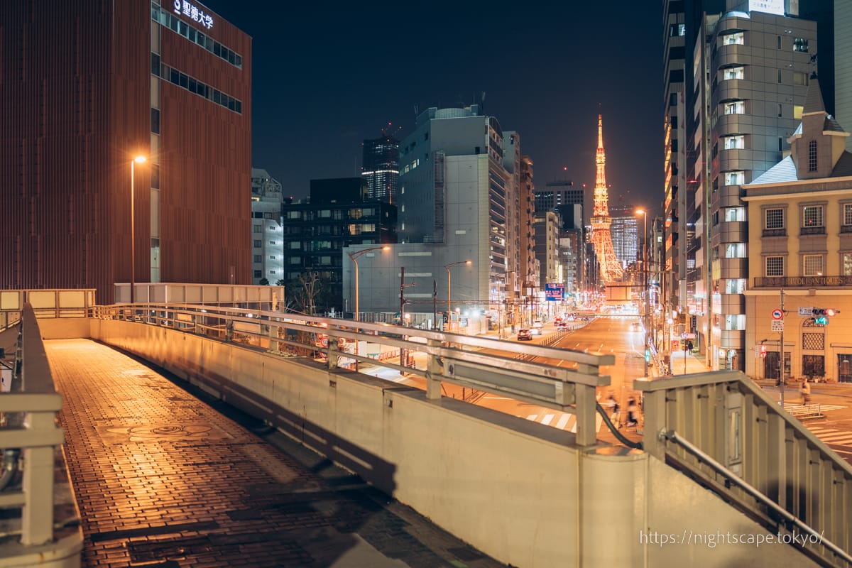  Atmosphere of the Fuda-no-Tsuji Bridge pedestrian bridge