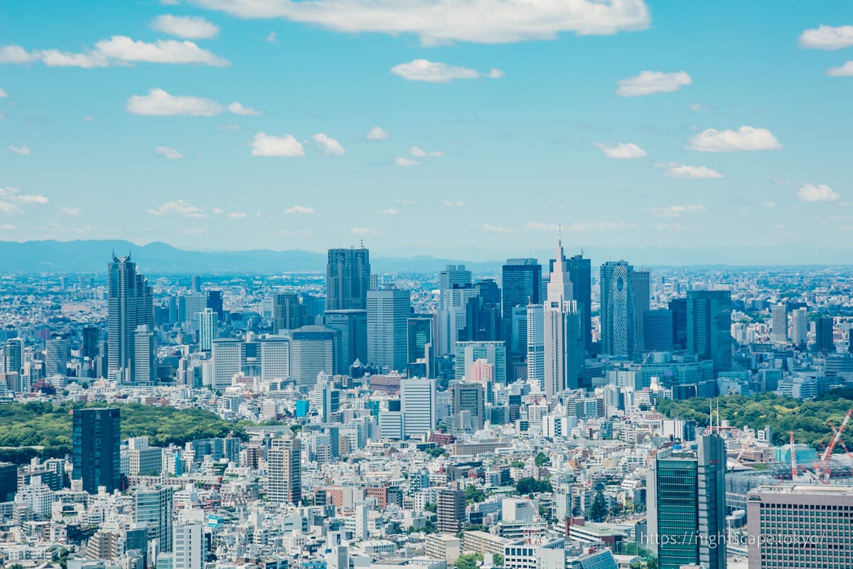 View of skyscrapers in Shinjuku