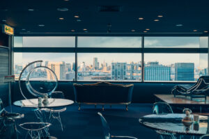 View of the Telecom Center Observation Room Lounge