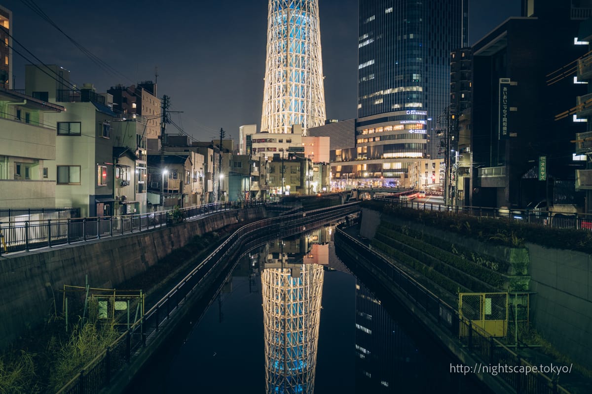 Nishijuma Bridge with beautiful reflections