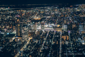 Night view around Kinshicho Station