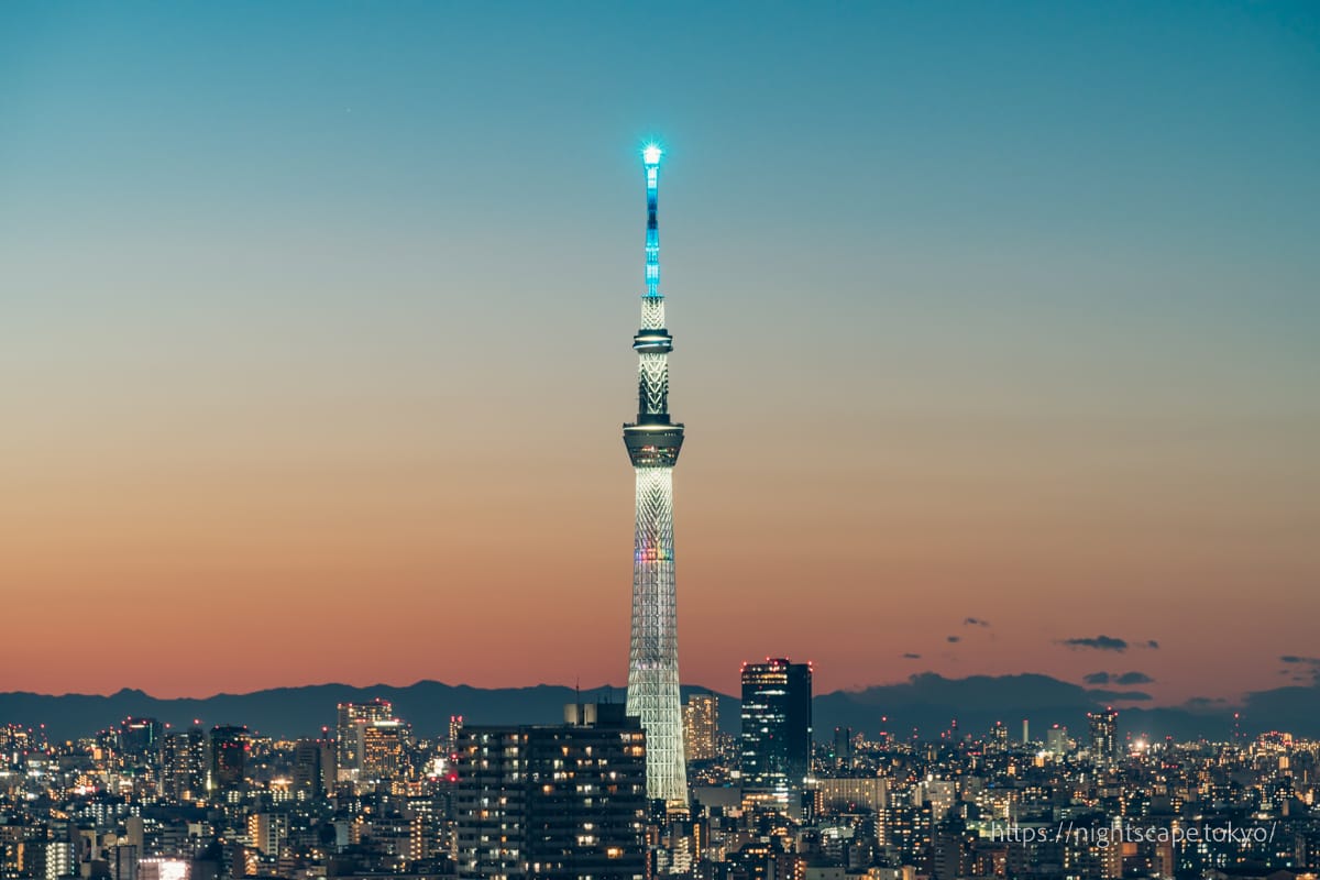 Tokyo Sky Tree and twilight sky