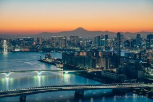 Fuji at sunset