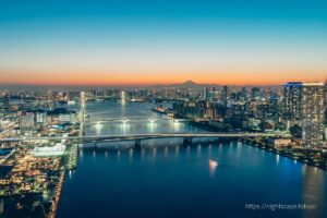 View from a guest room at Mitsui Garden Hotel Toyosu Premier