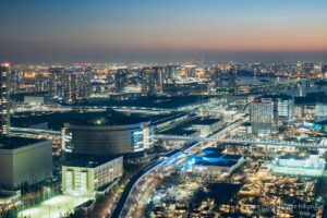 Night view toward Ariake