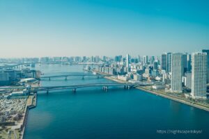 View from a guest room at Mitsui Garden Hotel Toyosu Premier