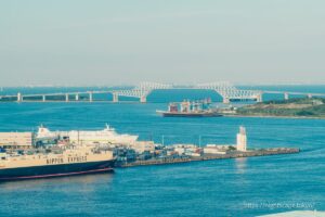 Tokyo Bay and Tokyo Gate Bridge