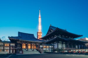 Zojoji Temple and Tokyo Tower