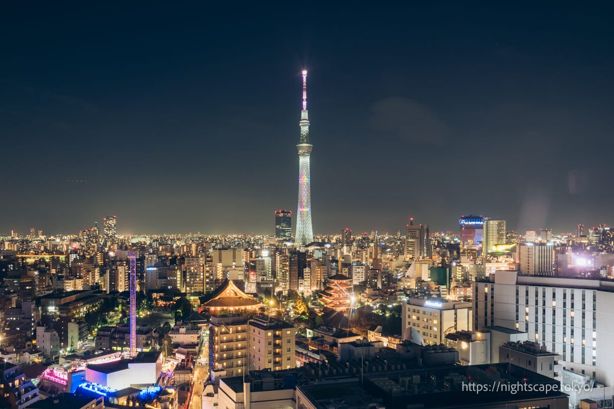 Tokyo Sky Tree illuminated