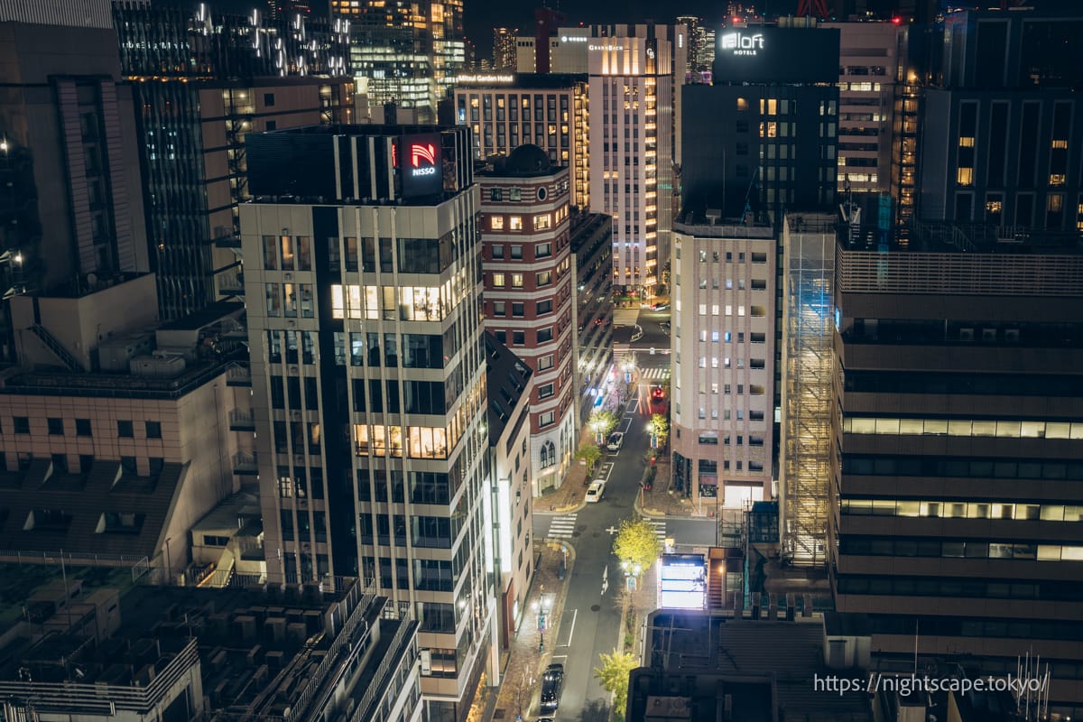 View of Ginza from GINZA SIX.