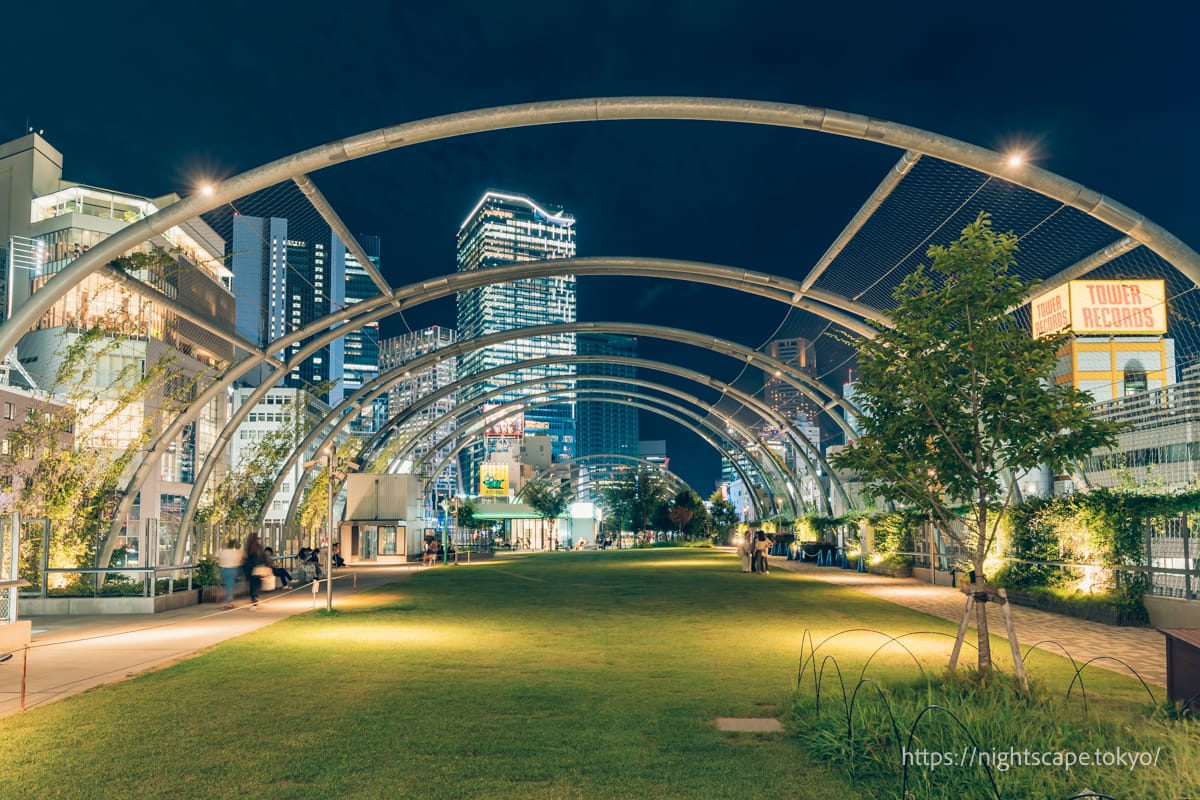 Shibuya Parco Rooftop Park nightview info(highlights, directions ...