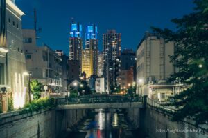 Night view from Nakano Bridge