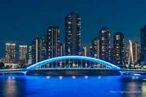 Eitaibashi Bridge viewed from Sumida River Bridge