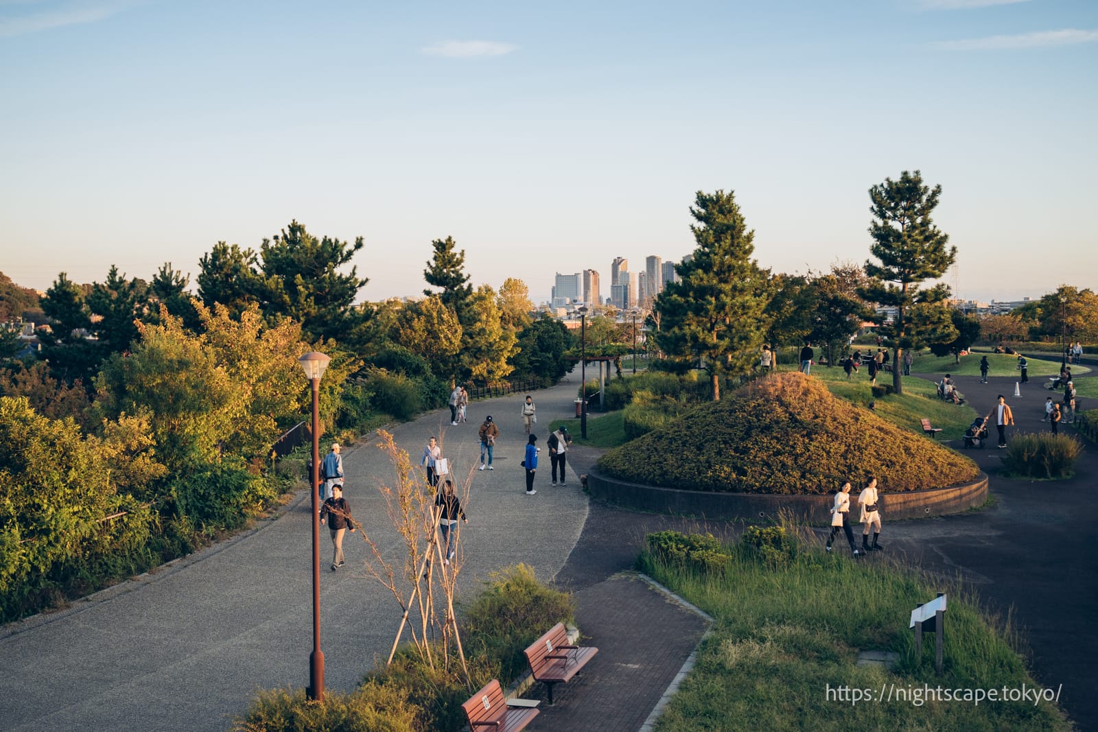 Panoramic view of Futakotamagawa Park