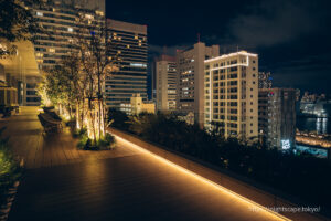 Atmosphere of Tokyo Port City Takeshiba Skip Terrace
