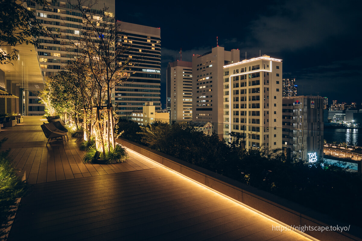 Atmosphere of Tokyo Port City Takeshiba Skip Terrace