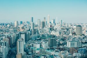 View towards Ikebukuro from Bunkyo Civic Centre.