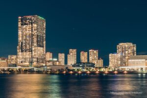 High-rise buildings in the Toyosu area