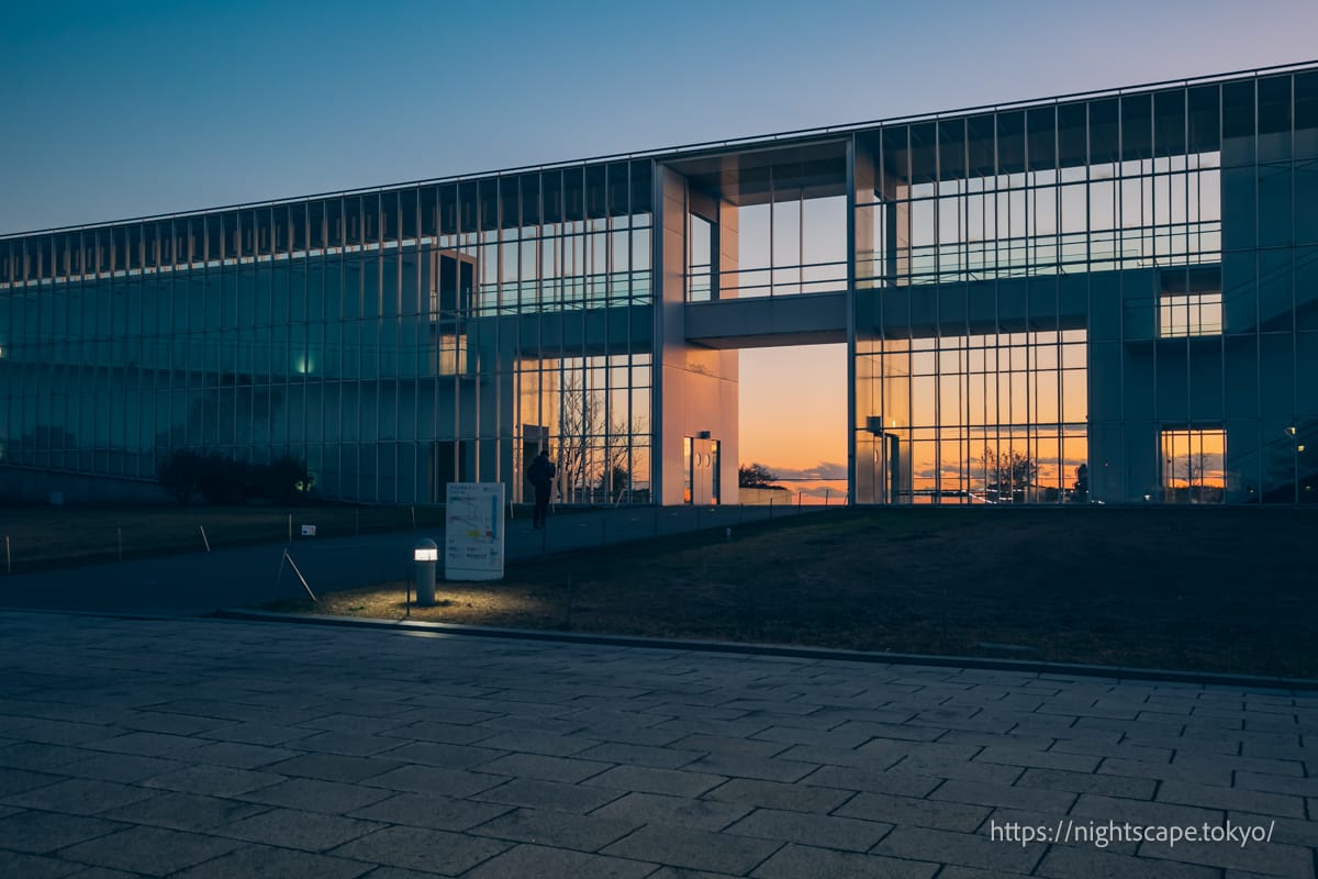 Crystal View rest house at sunset.