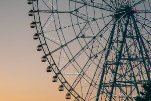 Giant Ferris Wheel of Diamonds and Flowers