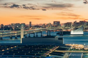 Rainbow Bridge and Toyosu Gururi Park