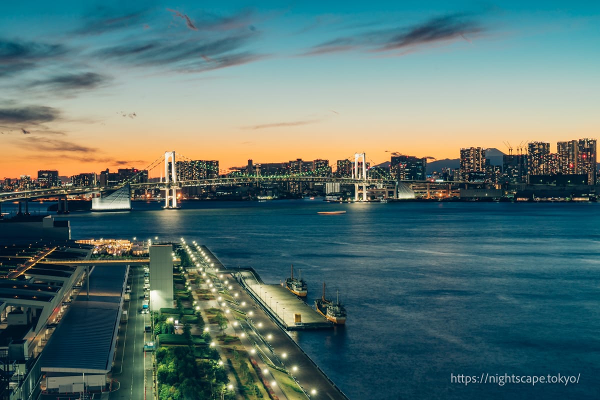 Night view from La Vista Tokyo Bay.