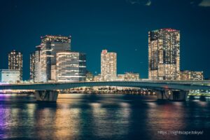 Harumi Bridge and tower blocks