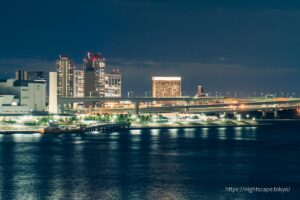 Night view towards Toyosu Gururi Park